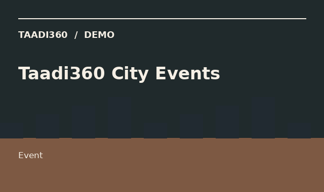 Taadi360 City Events
